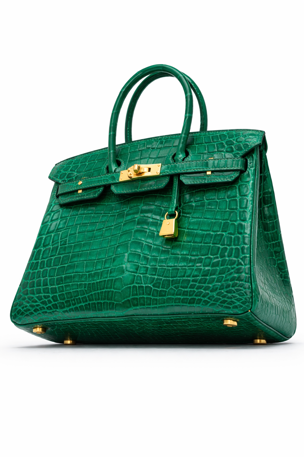 Emerald Croc Elite Handbag