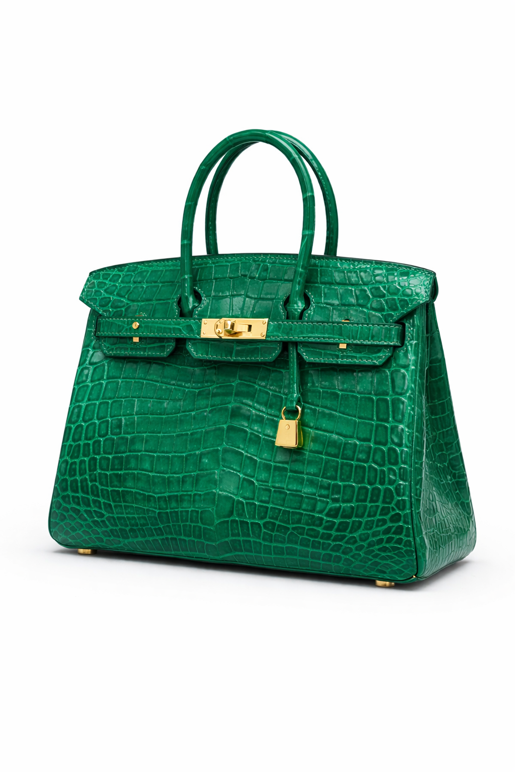 Emerald Croc Elite Handbag